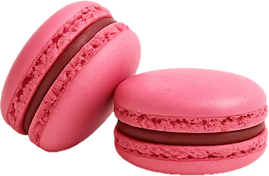 Raspberry macarons