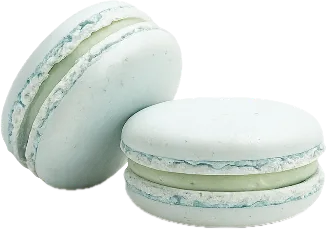 Mint macarons