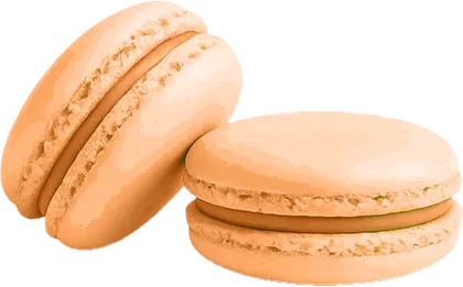 Peach macarons