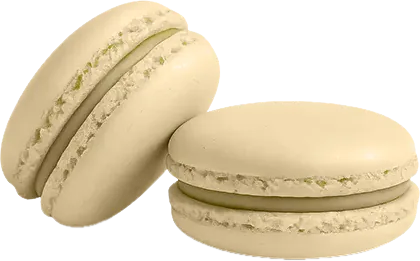 Pistachio cream macarons